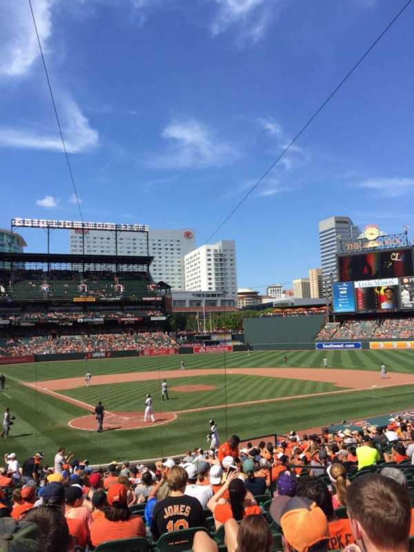 Oriole Park at Camden Yards, bloc: 32, rangée: 25, place: 7