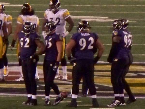 M&T Bank Stadium, bloc: 117, rangée: 17, place: 11