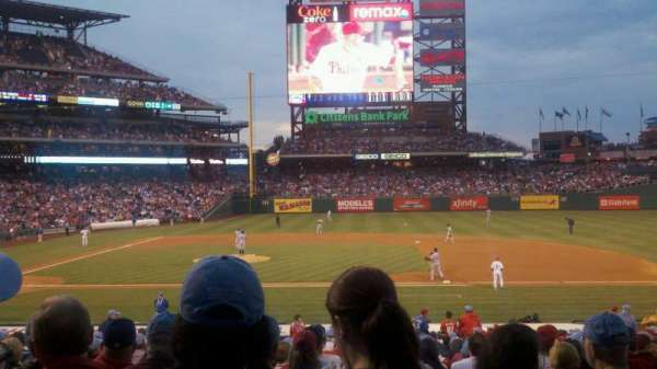 Citizens Bank Park, bloc: 116, rangée: 26