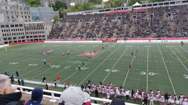Percival Molson Memorial Stadium, bloc: S2, rangée: 3, place: 7