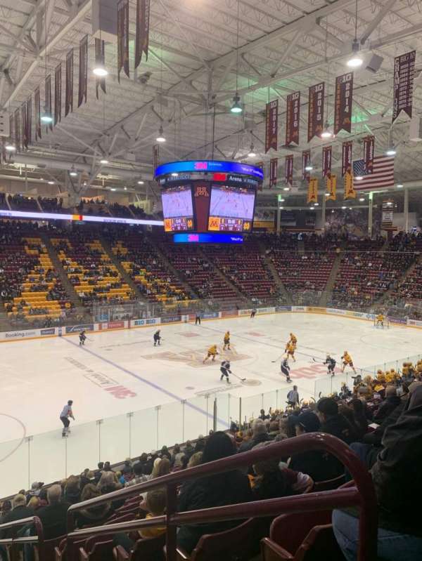 3M Arena at Mariucci, bloc: 10, rangée: 18, place: 1