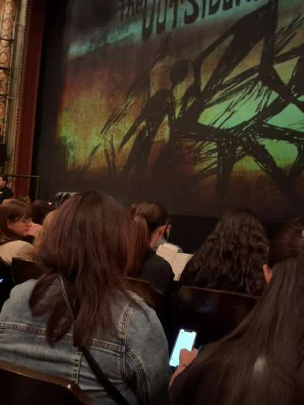 Bernard B. Jacobs Theatre, bloc: Orchestra C, rangée: D, place: 103