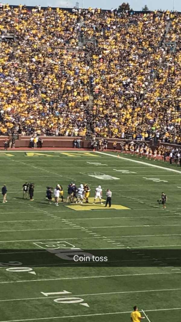 Michigan Stadium, bloc: 15, rangée: 59, place: 15