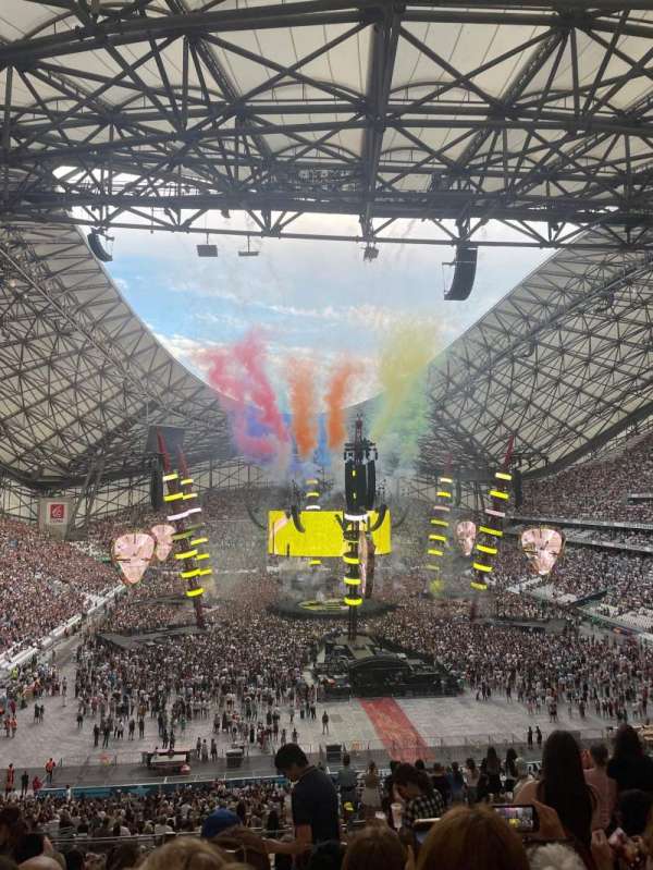 Stade Vélodrome, bloc: Nord D, rangée: 64, place: 7