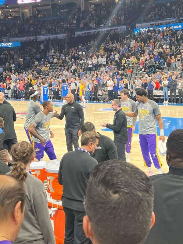 Paycom Center, bloc: 114, rangée: B, place: 6