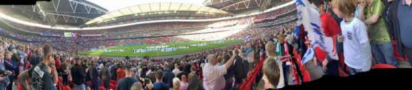 Wembley Stadium, bloc: 122, rangée: 22, place: 318