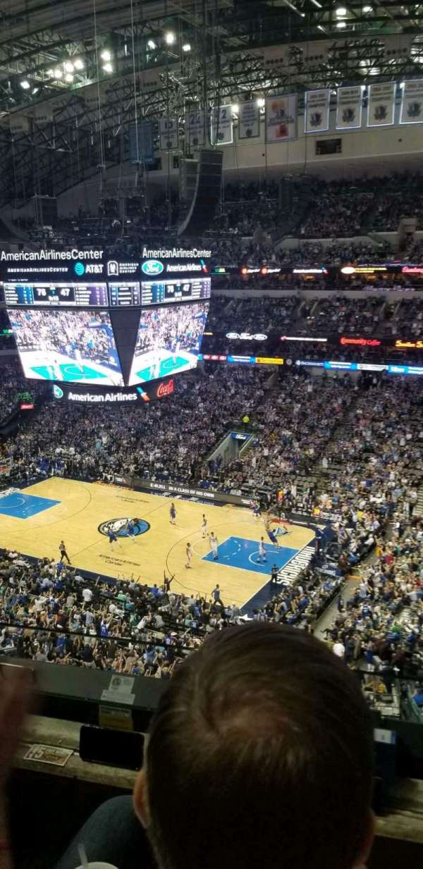 American Airlines Center, bloc: 307, rangée: B, place: 1
