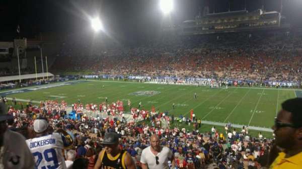 Los Angeles Memorial Coliseum, bloc: 20H, rangée: 45, place: 101