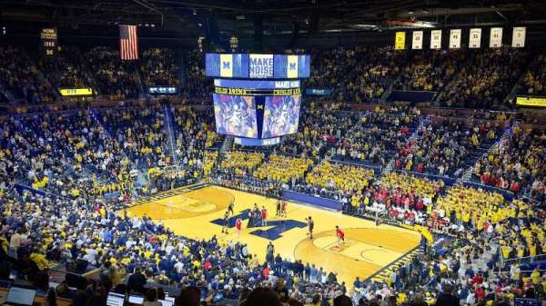 Crisler Center, bloc: 201, rangée: 36, place: 10