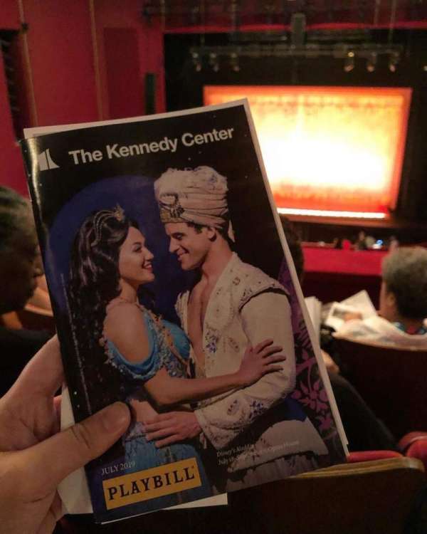 The Kennedy Center Opera House, bloc: Tier 1 C, rangée: D, place: 204