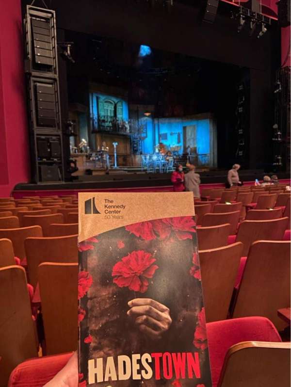 The Kennedy Center Opera House, bloc: Orchestra L, rangée: Q, place: 9