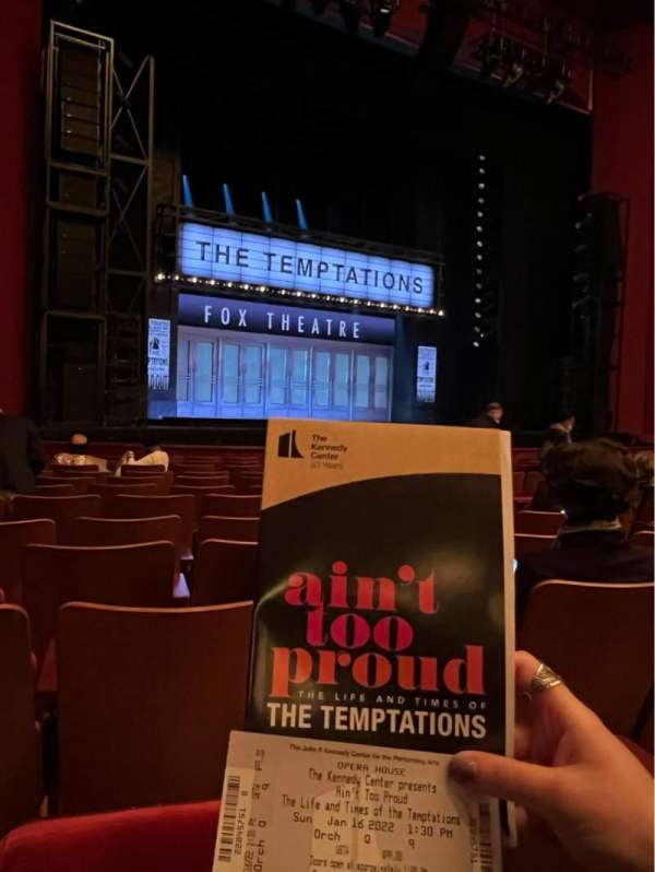 The Kennedy Center Opera House, bloc: Orchestra L, rangée: Q, place: 9