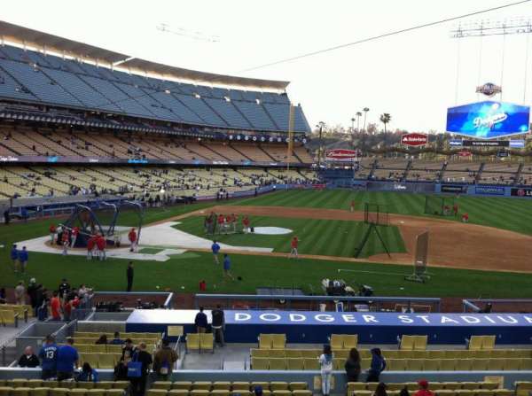 Dodger Stadium, bloc: 132LG, rangée: A, place: 1