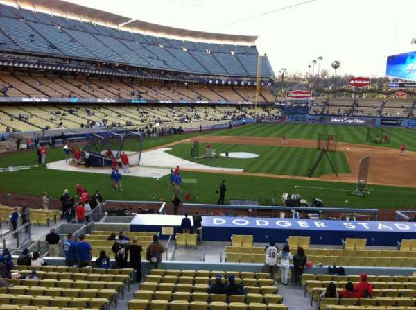 Dodger Stadium, bloc: 132LG, rangée: A, place: 1