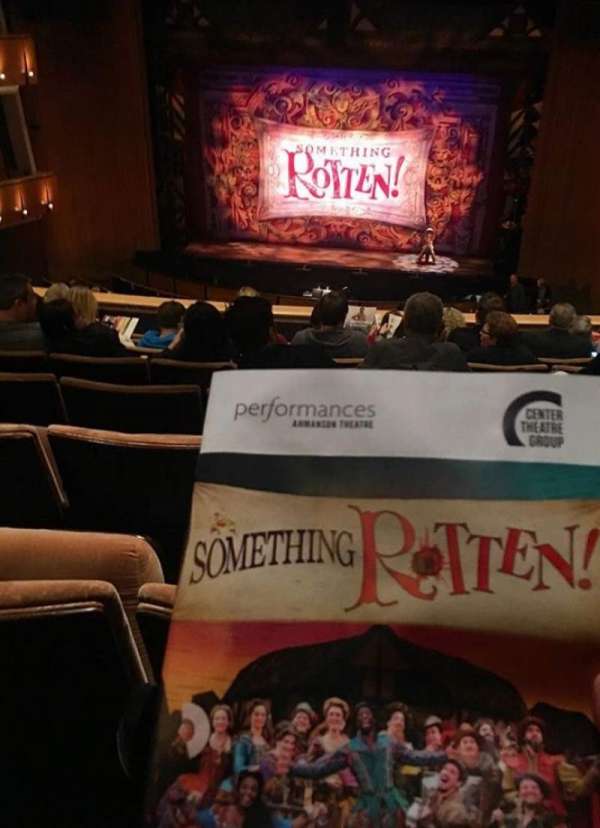 Ahmanson Theatre, bloc: Mezzanine, rangée: G