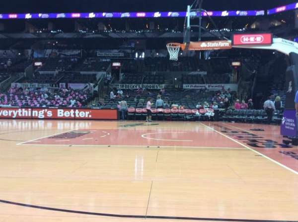Frost Bank Center, bloc: 20, rangée: 1, place: 7