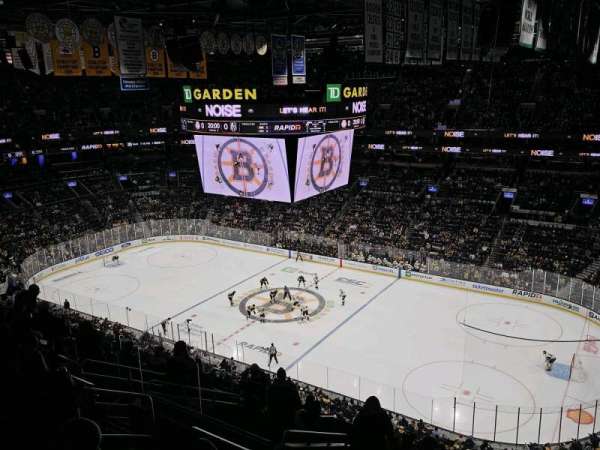 TD Garden, bloc: 313, rangée: 12, place: 18