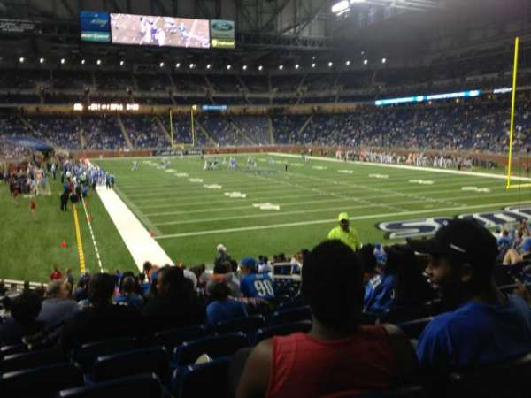 Ford Field, bloc: 114, rangée: 21, place: 11