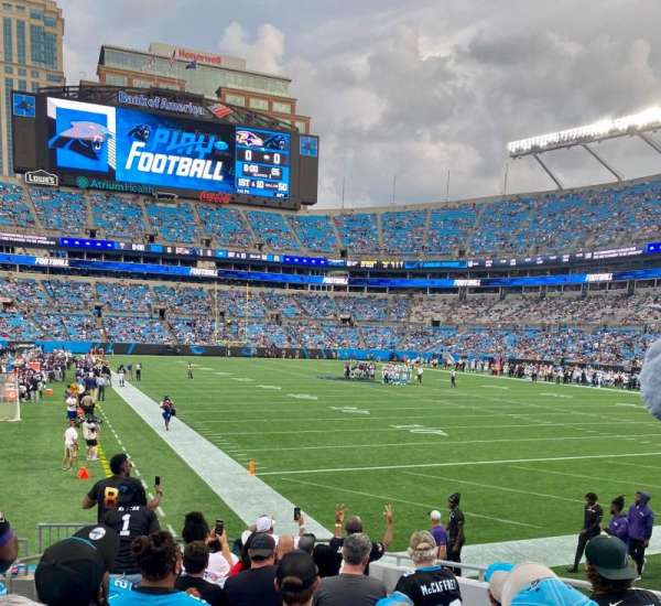 Bank of America Stadium, bloc: 104, rangée: 10, place: 8