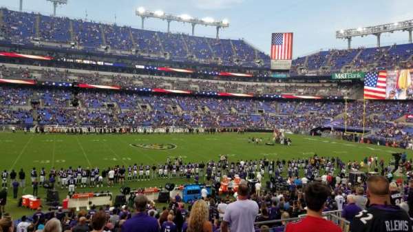 M&T Bank Stadium, bloc: 128, rangée: 25, place: 7