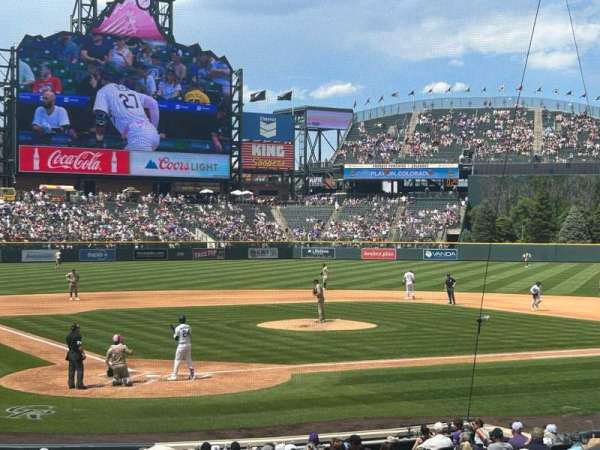 Coors Field, bloc: 128, rangée: 21, place: 6
