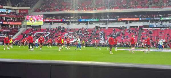 Philips Stadion, bloc: Ere Noord, rangée: 1, place: 34