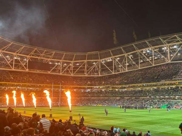 Aviva Stadium, bloc: 141, rangée: X, place: 13