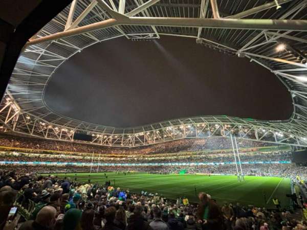 Aviva Stadium, bloc: 141, rangée: X, place: 13