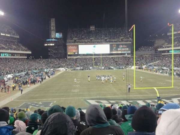 Lincoln Financial Field, bloc: 110, rangée: 29, place: 12