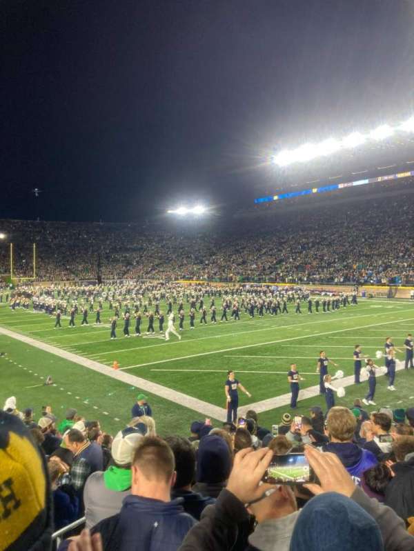 Notre Dame Stadium, bloc: 22, rangée: 17, place: 16