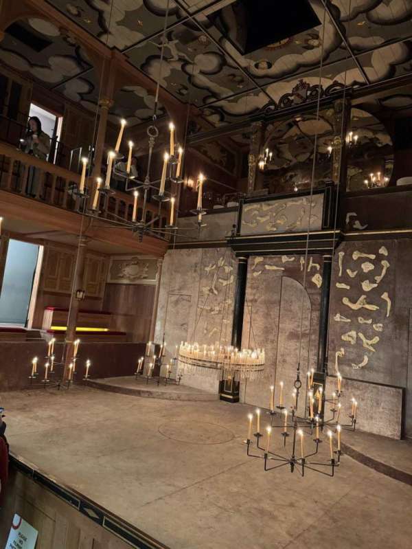Sam Wanamaker Playhouse at Shakespeare's Globe, bloc: Lower Gallery, rangée: A, place: 6