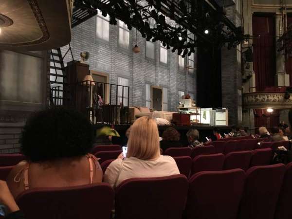 Broadhurst Theatre, bloc: Orchestra L, rangée: F, place: 17