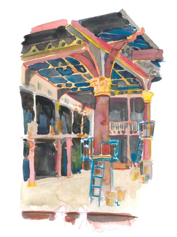 Globe Theatre at Shakespeare's Globe, bloc: Lower Gallery Bay N, rangée: C, place: 66