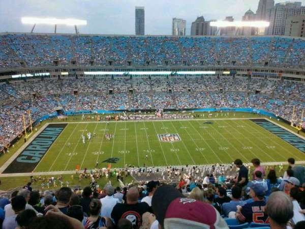 Bank of America Stadium, bloc: 543, rangée: 20, place: 13