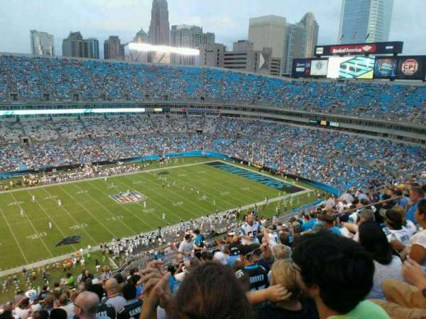 Bank of America Stadium, bloc: 545, rangée: 20, place: 13