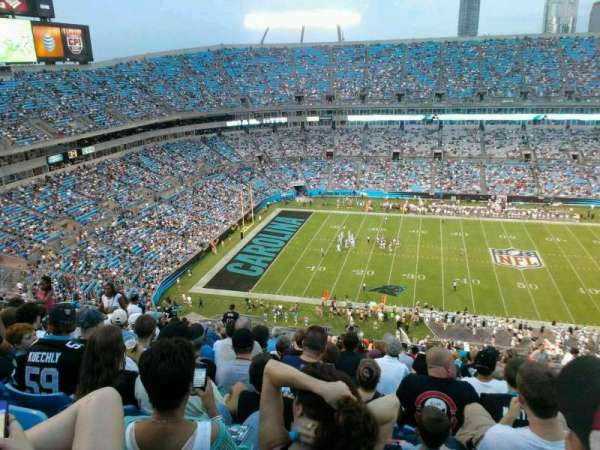 Bank of America Stadium, bloc: 543, rangée: 12, place: 11
