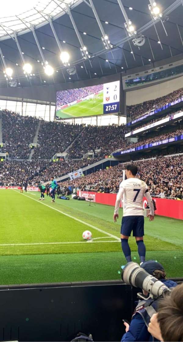 Tottenham Hotspur Stadium, bloc: 110, rangée: 2, place: 306