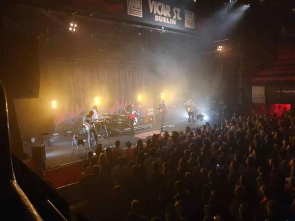 Vicar Street, bloc: F, rangée: A, place: 12