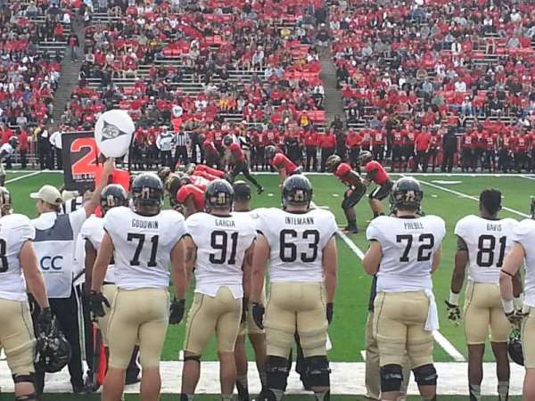 SECU Stadium, bloc: 4, rangée: D, place: 18