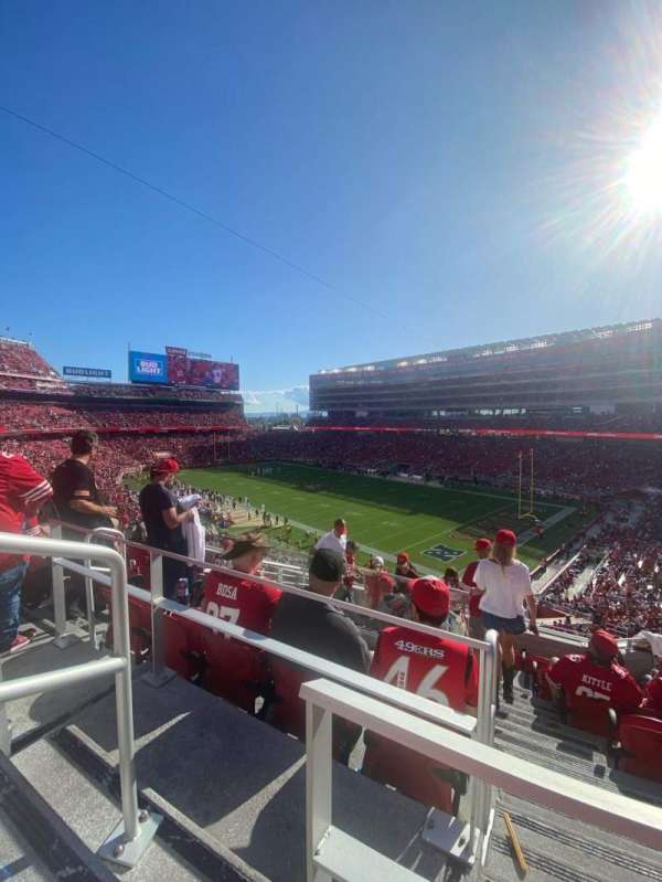 Levi's Stadium, bloc: 208, rangée: 8, place: 25