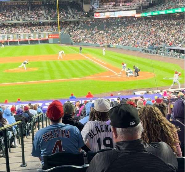 Coors Field, bloc: 136, rangée: 29, place: 14