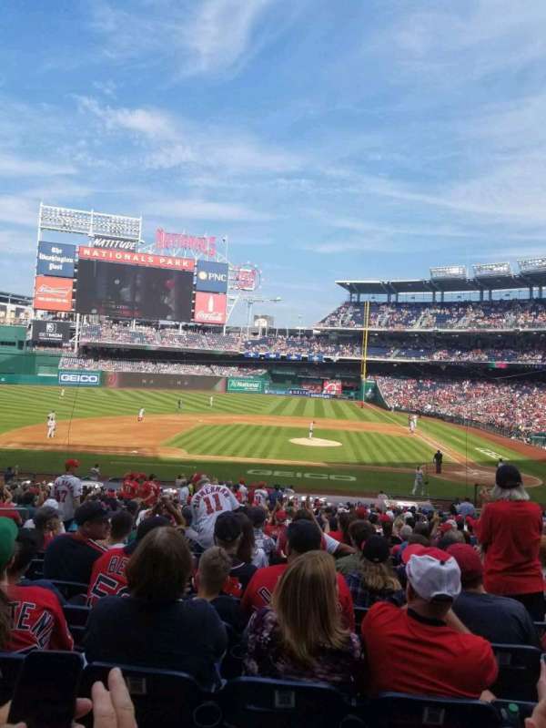 Nationals Park, bloc: 117, rangée: NN, place: 11