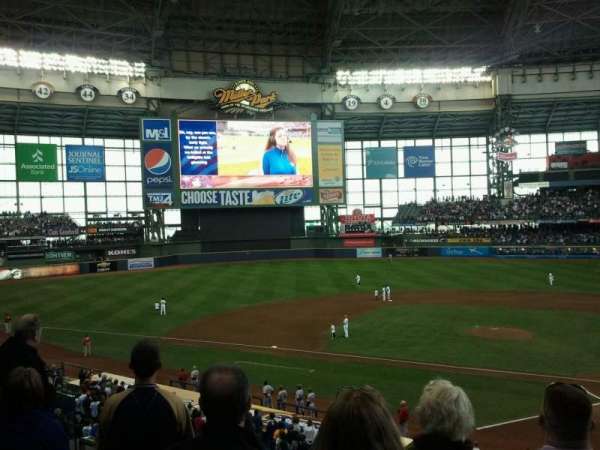 American Family Field, bloc: 222, rangée: 4, place: 9