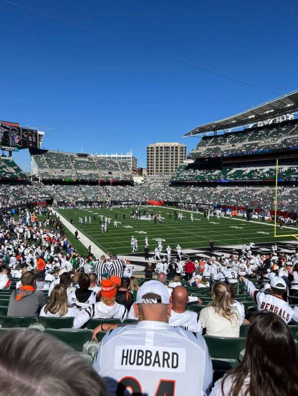 Paycor Stadium, bloc: 160, rangée: 33, place: 6