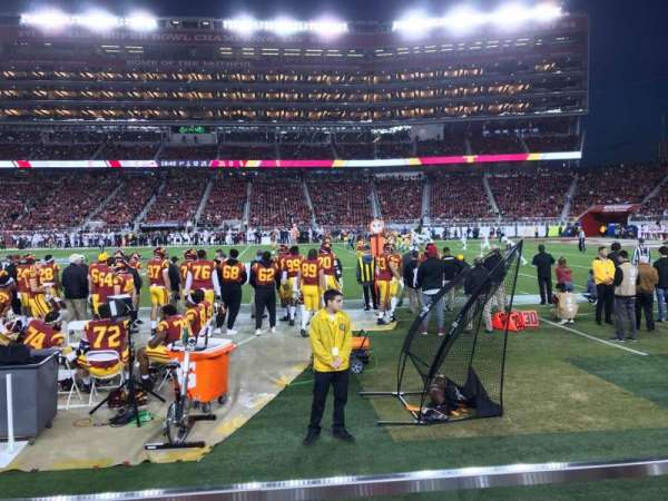 Levi's Stadium, bloc: C113, rangée: 1W, place: 7