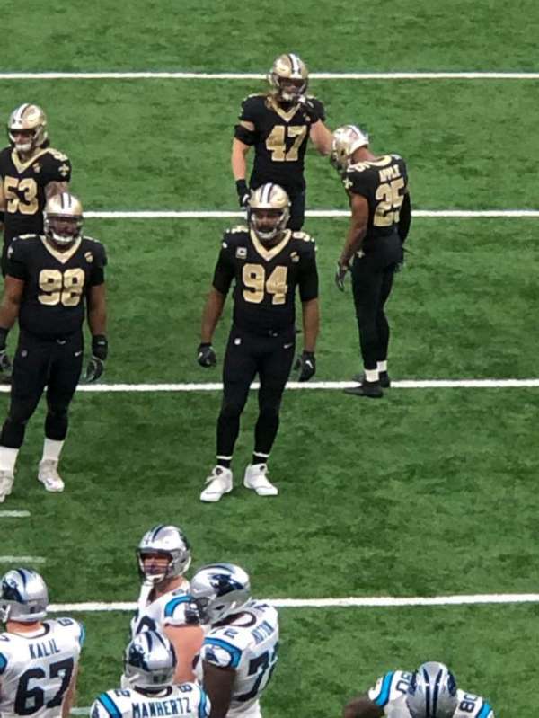 Caesars Superdome, bloc: 201, rangée: 2, place: 1