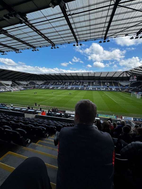 Swansea.com Stadium, bloc: West Upper 5, rangée: T, place: 115