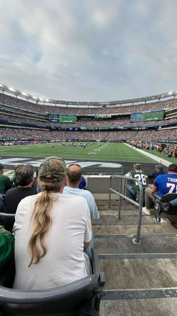 MetLife Stadium, bloc: 124, rangée: 5, place: 1