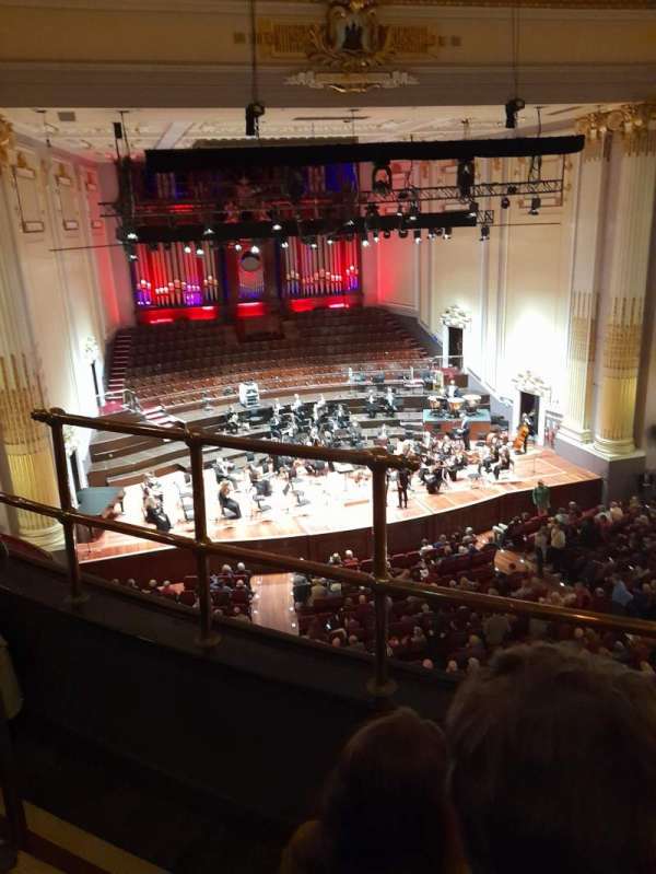 Usher Hall, bloc: upper circle, rangée: C, place: 62