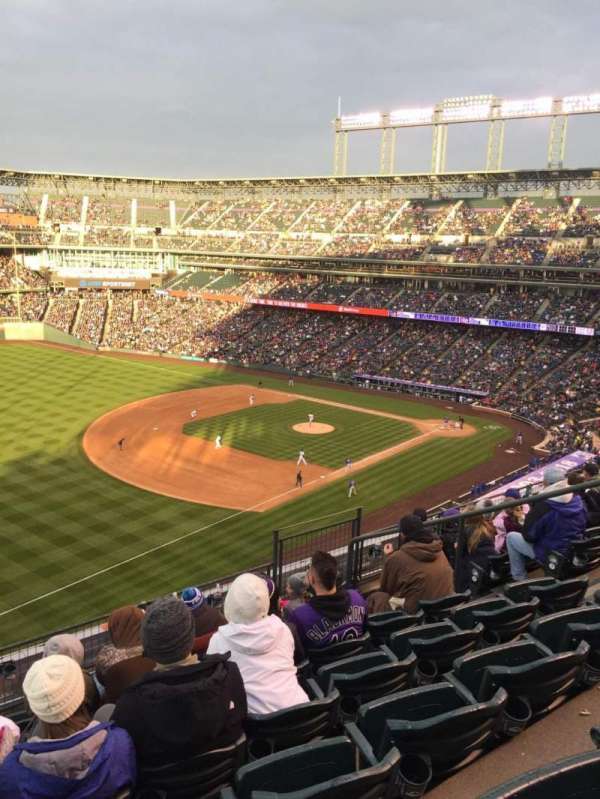 Coors Field, bloc: L345, rangée: 7, place: 9